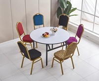 Chaise d'église empilable en métal avec étagère pour banquets de mariage fêtes d'hôtel en plein air adhésifs et scellants Genre