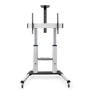 Soporte de suelo con ruedas de aluminio, ajustable de 6 a 1 cm, ideal para facilitar el transporte y la movilidad de equipos. - Product Image 1