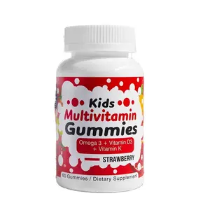 تركيبة للأطفال يومية من المطاط فيتامين ج وفيتامين دي3 والزنك لزيادة المناعة خالية من الجلوتين