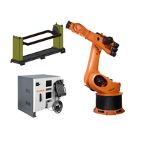 Charge lourde 500kg bras portée 2826mm Robot de soudage industriel KUKA KR 500 R2830 bras KRC5 KRC4 armoire de commande de taille moyenne