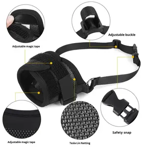 Máscara para Perro con Cierre de Velcro Ajustable, Transpirable, Anti-Mordidas y Anti-Ladridos, Nueva - Product Image 4