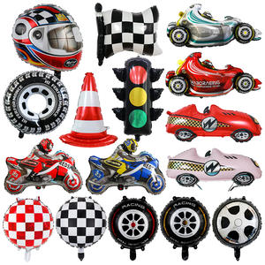 Ballons en aluminium en forme de camion de pompiers pour fête d'<span class=keywords><strong>anniversaire</strong></span>, grands ballons en film d'aluminium à flamme, fournitures de décoration sur le <span class=keywords><strong>thème</strong></span> des pompiers, jouets - Product Image 4