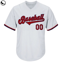 Maillot de baseball respirant à séchage rapide, boutonné, pour garçons et hommes, unisexe, noir