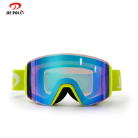 Lunettes de ski OTG personnalisées avec logo OEM, verres magnétiques de luxe pour l'extérieur, photochromiques, pour snowboard,