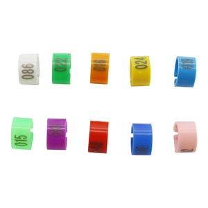 Anillas <span class=keywords><strong>para</strong></span> Patas de Palomas, 10 Colores, ID 8mm, N.º 001~100, Tipo Abierto, <span class=keywords><strong>para</strong></span> Palomas de Competición, Loros, Aves de Corral, Pollos, 100 Unidades - Product Image 4