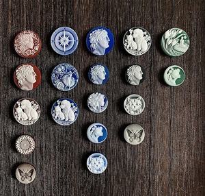 Usine de bijoux victorienne Cabochon ovale sculpté Animal ange crâne naturel Agate <span class=keywords><strong>camée</strong></span> pierre précieuse en vrac pour la fabrication de bijoux - Product Image 3