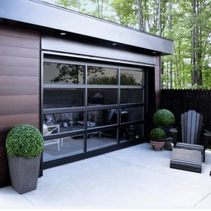 <span class=keywords><strong>Porte</strong></span> de garage extérieure à rabat en verre étanche pour villa classique moderne haut de gamme - Product Image 4
