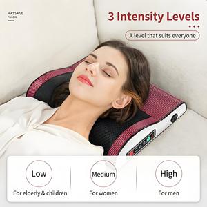 Almohada Masajeadora Calefactable para Cuello <span class=keywords><strong>y</strong></span> <span class=keywords><strong>Espalda</strong></span>, Diseño <span class=keywords><strong>de</strong></span> Arco Dorado, Soporte Ergonómico <span class=keywords><strong>y</strong></span> Amasamiento 3D para Alivio <span class=keywords><strong>de</strong></span> Dolores <span class=keywords><strong>de</strong></span> <span class=keywords><strong>Cabeza</strong></span> - Product Image 2