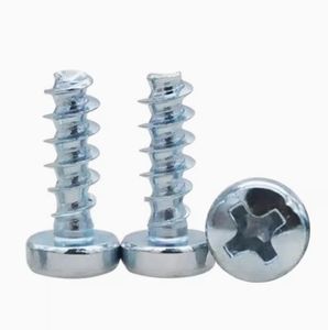 Vis autotaraudeuse LeGood M3.5X8mm en acier au carbone zingué avec tête de bouton Phillips Système de mesure métrique en plastique - Product Image 2