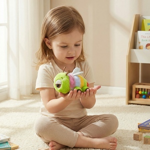 Peluche Colorato a Forma di Ape e Bruco, Giocattolo Divertente per Bambini, Regalo Perfetto come Compagno - Product Image 5