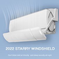 Déflecteur d'air pour climatiseur pour éviter le soufflage direct déflecteur d'air pare-brise 120cm