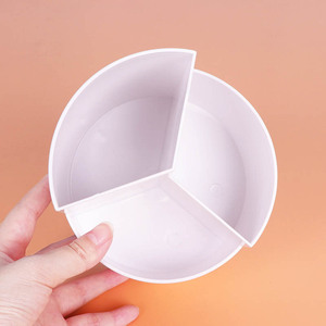 SUNSHING Space-Saving Craft Brush Holder <b>Compact</b> 3 Slots 360-Degree Spinning Stationery Desktop Organizer for Office, Art Supply - Product Image 4