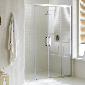<span class=keywords><strong>Cabine</strong></span> de <span class=keywords><strong>douche</strong></span> sans cadre de luxe, porte coulissante en verre trempé, <span class=keywords><strong>cabine</strong></span> d'angle en aluminium, salle de bain moderne, design imperméable pour hôtel - Product Image 5