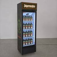 Réfrigérateur commercial vertical à porte vitrée pour boissons et bières, à économie d'énergie