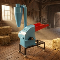 Broyeur à marteaux multifonctionnel haute efficacité 350-20 pour maïs et tiges de céréales, machine à alimenter le bétail 4.5KW