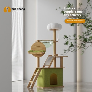 Árvore para Gatos Z24 Classic em <span class=keywords><strong>Sisal</strong></span> com Dois Refúgios, Postes de Arranhar, Plataforma de Pelúcia e Arranhador para Gatos - Product Image 2