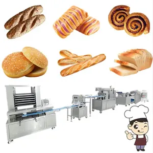 Commercial Automatic pineapple bun Bakery Equipment baguette pineapple bun Making Machine Complete pineapple bun Production Line