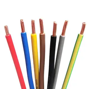 Ho7v R CABLE multinúcleo cable eléctrico 450/750V bajo voltaje sólido conductor de cobre desnudo cables de construcción