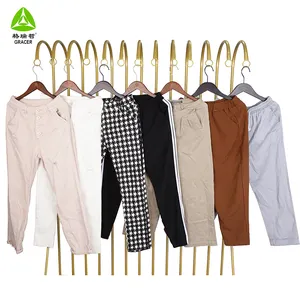 משמש כותנה מכנסיים נשים בייל בשימוש בגדי יד שנייה בגדי סין בשימוש בגדי ספק