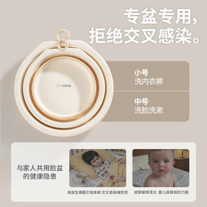 Bassin pliable Xitianlong, grand modèle, corps droit, en plastique épaissi, à fixer au mur, pliable, pour le lavage des mains et des pieds des bébés, idéal pour les voyages - Product Image 5