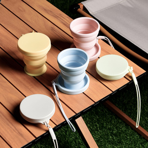 Gobelet pliable en silicone de qualité alimentaire sans BPA, design moderne, étanche, réutilisable, pour les déplacements et le camping - Product Image 4