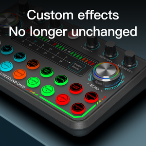 Âm Thanh Chuyên Nghiệp Card Âm Thanh Máy Trộn Và Microphone Set Live Streaming Kit <span class=keywords><strong>USB</strong></span> Studio Giao Diện Âm Thanh - Product Image 2