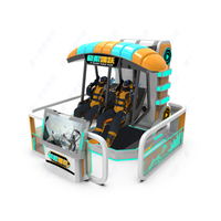 Machine de jeu de simulation de parc d'attractions intérieur VR avec construction en fibre de verre et en métal pour les centres commerciaux et les salles de jeux