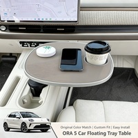 Table flottante multifonctionnelle pour voiture ORA 5 2026 avec porte-gobelet et rangement pour aliments et travail