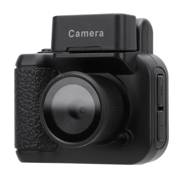 Small Digital Camera with LED Flash Light LCD Colorful Screen 180mAh Vintage 1080P Thumb Camera for Travel Life Recording