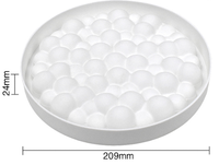 Moule à gâteau en silicone blanc transparent de 8 pouces, résistant à la chaleur, écologique, réutilisable, antiadhésif, outil de bricolage, vente en gros
