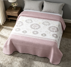 Couette imprimée respirante HMS HOMESECRET en microfibre douce à 100 %, motifs variés, tailles variées, très fine, été (Alma) - Product Image 6