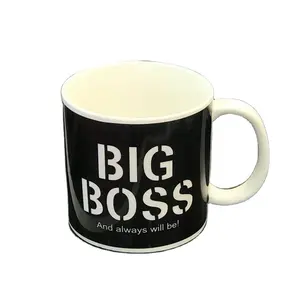 Chope à bière Big Boss en céramique, 1000ml, Logo personnalisé, vente en gros, porcelaine Durable en magnésie