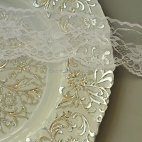 Plaque de présentation en verre givré écologique de couleur personnalisée motif de fleur de luxe pour les mariages