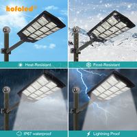 Hofoled Smart Outdoor 1000W 2000W 3000W Lampadaire solaire IP67 Étanche Tout en Un Led Lampadaire solaire pour Route Jardin Cour