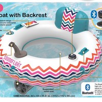 Fauteuil flottant gonflable électrique pliable de haute qualité en PVC pour sports nautiques, divertissement familial, île flottante, ponton aquatique