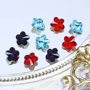 Dongzhou Flower Fancy Stones Pointed Back K9 Crystal Wholesale Rhinestone Loose Crystal Beads For Jewelry Nails Diy Accessories