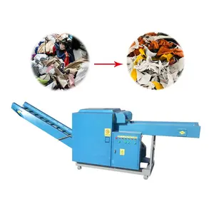 Machine de concassage de papier en Nylon, vêtements, résille, déchiqueteuse de tissu, 300 Kg/H, prix bas