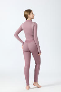 Ensemble Sportif Trois Pièces Personnalisé par le Fabricant, Doux 85% Nylon 5% Spandex, Dos en O pour Jogging - Product Image 4