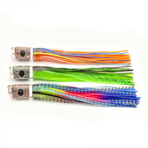 Runtoo Marlin Magic Trolling Leurres Grand Jeu OEM Leurres Thon 100g 9 pouces Jupe Tête Appâts Leurres De Pêche Avec Crochets Thons Appâts RT6001 - Product Image 4