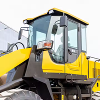 Loader Roda Depan Mini 1,5-3 Ton Buatan Cina dengan Penjepit Kayu, 4x4, Mesin Weichai 6105 Supercharged, Momen Beban Tinggi, Bucket HW-30