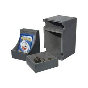 Boîte de rangement pour jeux de société personnalisés, boîte de rangement pour cartes de jeu <span class=keywords><strong>Yugioh</strong></span>, tarot, en cuir PU - Product Image 1