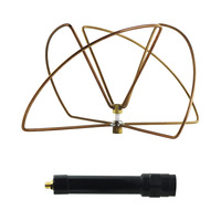 Antenne omnidirectionnelle à polarisation circulaire Cloverleaf à gain élevé et puissance élevée 9dBi 850-1000MHz, connecteur N mâle pour drone FPV UAV longue portée