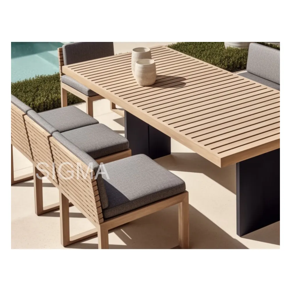 İndirim Modernos Estilo Modern tasarım su geçirmez düşük fiyat konfor açık bahçe masa seti mobilya veranda yemek sandalyesi tezgah