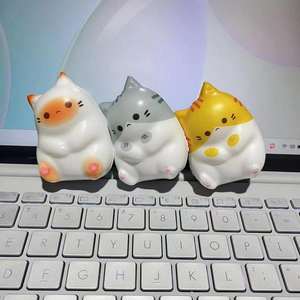 Nouveau jouet anti-stress pour chat, en PU, à remontée lente, à presser, en forme <span class=keywords><strong>de</strong></span> dessin animé, pour <span class=keywords><strong>la</strong></span> décoration <span class=keywords><strong>de</strong></span> <span class=keywords><strong>table</strong></span>, jouet relaxant - Product Image 2