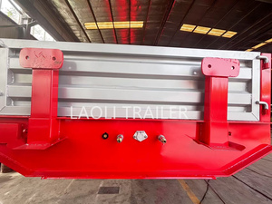 <span class=keywords><strong>Semi</strong></span>-remorques personnalisées à 8 essieux extensibles de 80 tonnes en acier pour le transport de conteneurs par camion <span class=keywords><strong>Semi</strong></span>-remorque à plat - Product Image 4