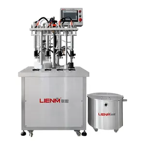 Machine de remplissage de parfum liquide pneumatique à quatre têtes, Machine automatique de remplissage de parfum