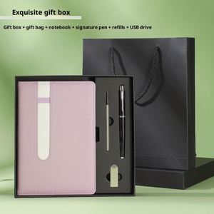 Ensemble de carnets de notes A5 en PU personnalisés avec logo d'entreprise, promotionnels, de luxe, pour le bureau, avec impression en relief, multifonctionnels - Product Image 4