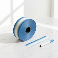 Papier à filtre pour cigarettes multi-couches à dégradé bleu avec transition de couleur fluide