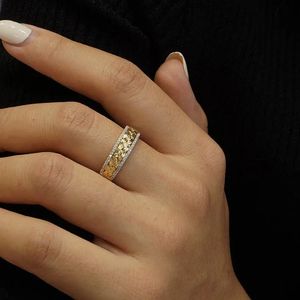 Xinfly Vintage Quality Engagement Wedding Anniversary 0.18ct Round Brilliant Cut Love Celtic Knot Band <b>Men</b> 18k Yellow Gold <b>Rings</b> - Product Image 2