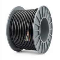 Kabel Listrik 28AWG 2464 Tipe Kawat Tembaga Berlapis Timah 3 Inti Berisolasi PVC Multi-Konduktor Rakitan Kabel Daya